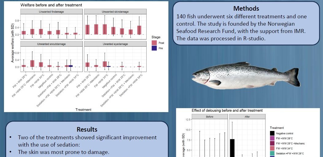 Poster entitled Sedation – the salmon´s salvation?