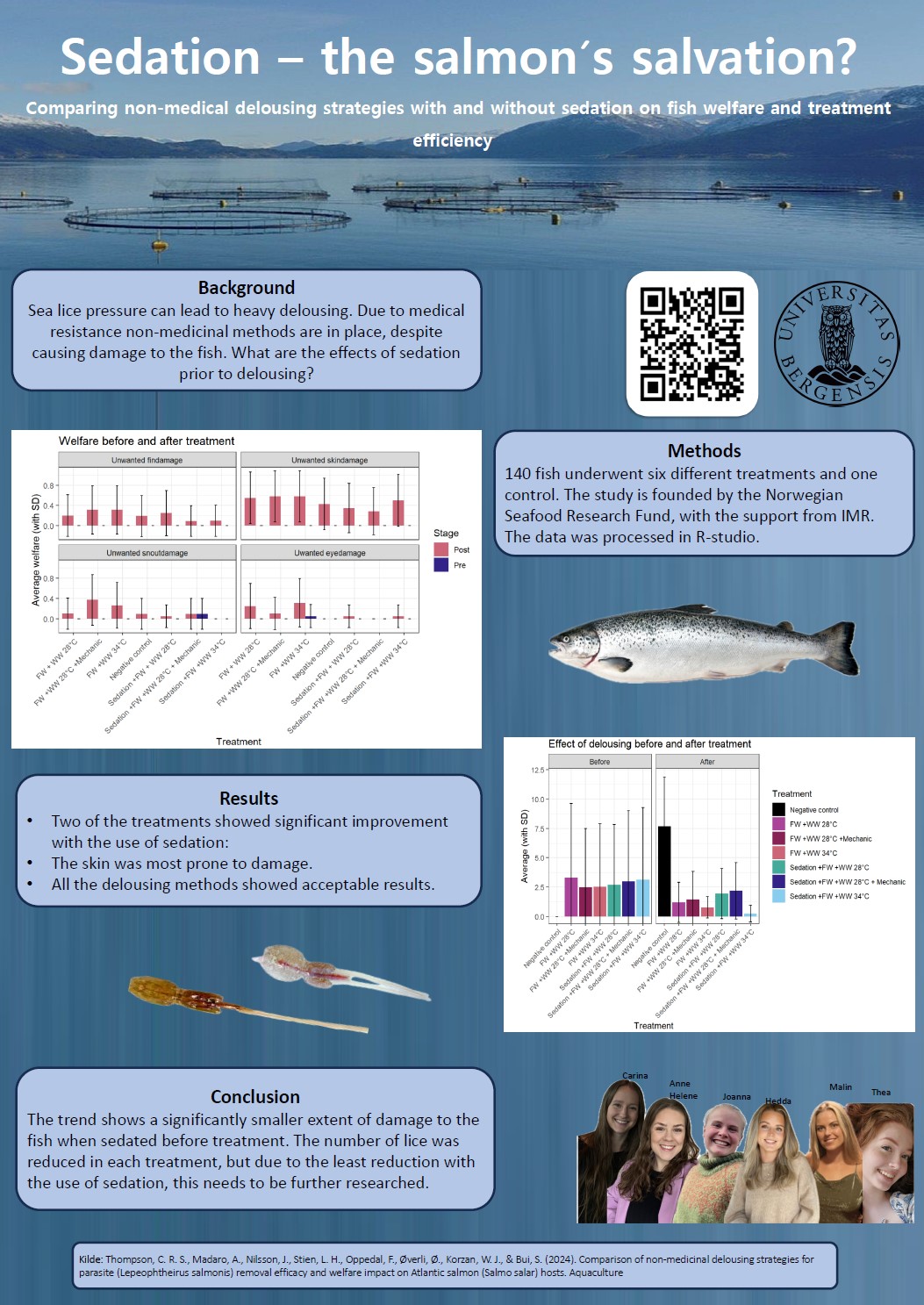 Poster entitled Sedation – the salmon´s salvation?