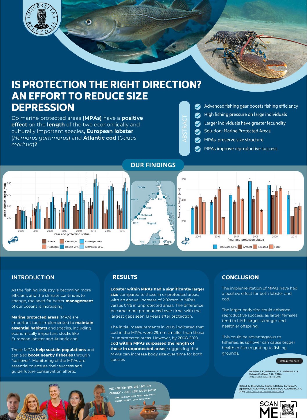 Poster entitled Is protection the right direction? An effort to reduce size depression