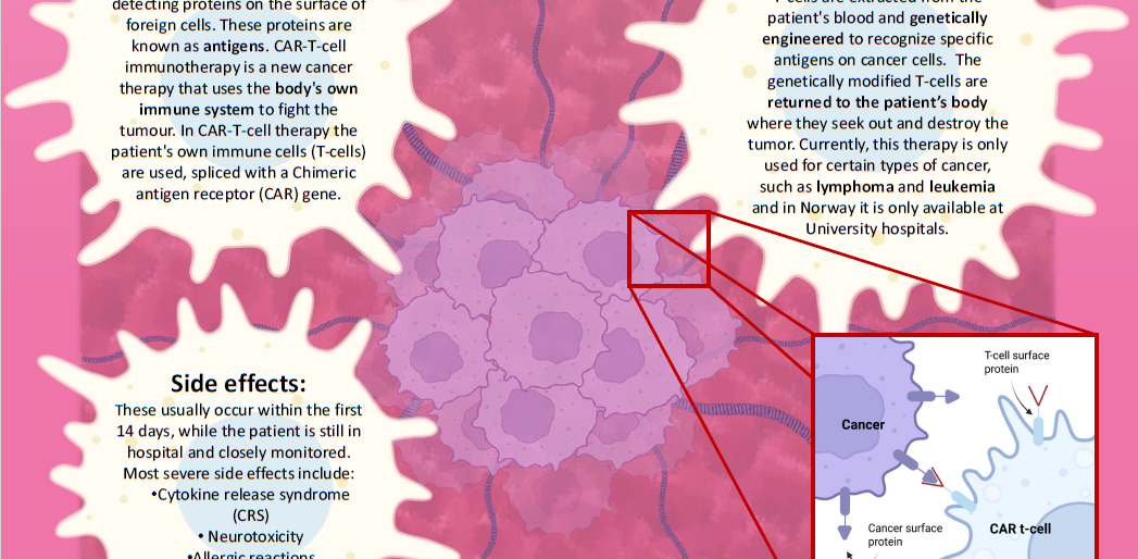 screenshot of the poster entitled Using CAR-T-cells for cancer treatment