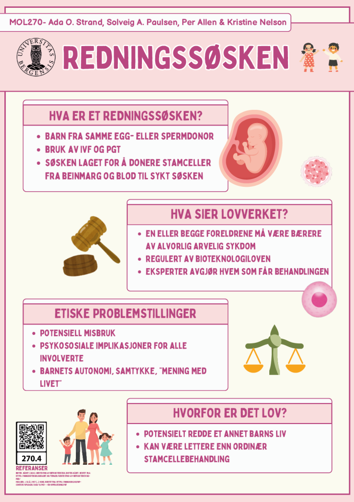 screenshot of the poster entitled REDNINGSSØSKEN
