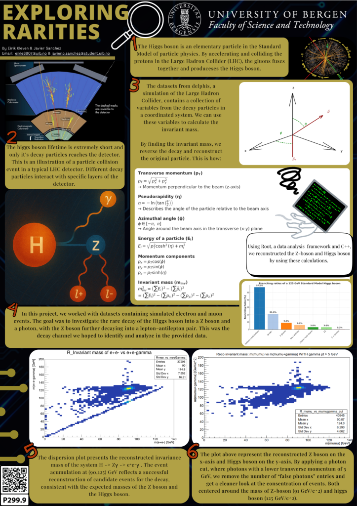 screenshot of the poster entitled Exploring rarities